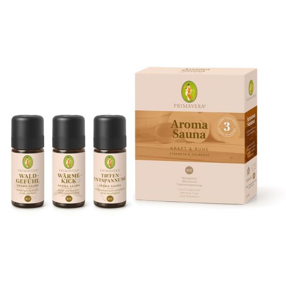 Set Aroma Sauna Kraft und Ruhe Primavera - ViVere Aromapflege